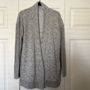 Zella Gray Cardigan Sweater Open Front